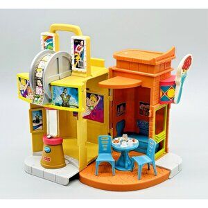 Fisher Price Sweet Streets City Dinner and  Show Movie Theater Music
